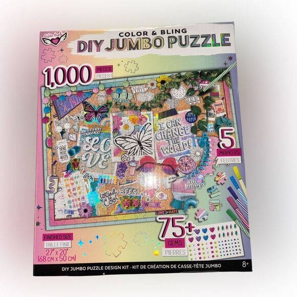 Nwt* do it yourself jumbo puzzle with bling - Picture 1 of 2